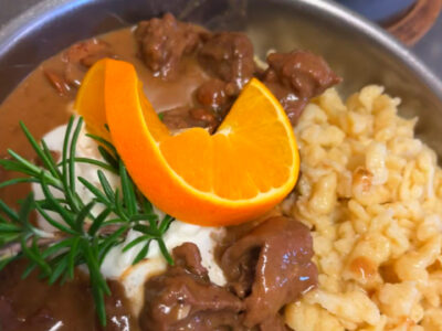 Ragout mit Spätzle